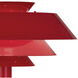 Pierce 60.38 inch 150 watt Ruby Red Floor Lamp Portable Light